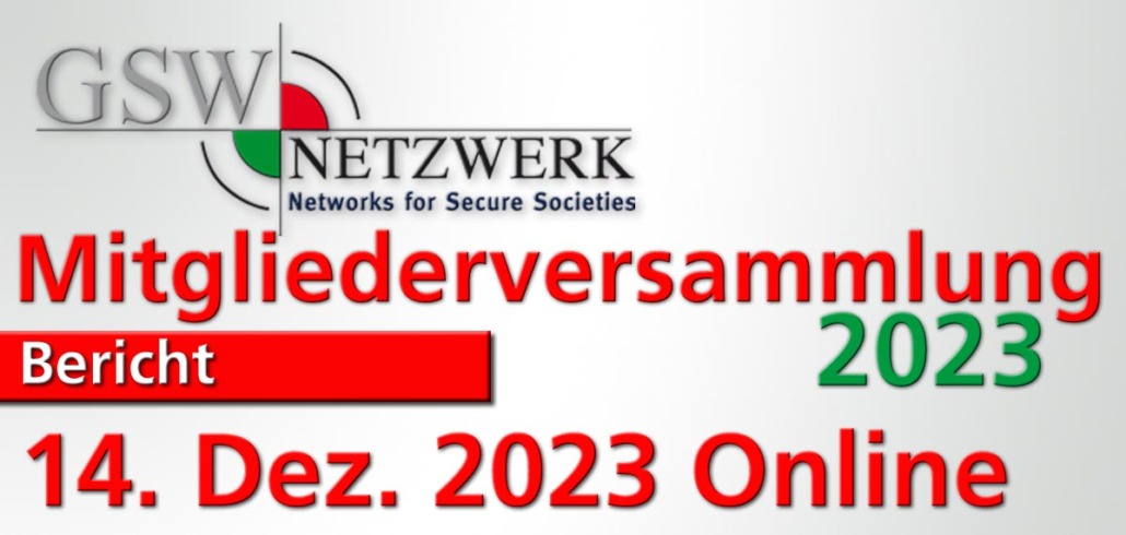 GSW Netzwerk Mitgliederversammlung 2023